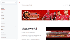 Desktop Screenshot of lionsworld.co.za